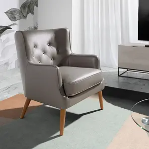 Comparateur de prix : Angel Cerdá Fauteuil rembourré en cuir 5085C, 75 x 80 x 89 cm. -