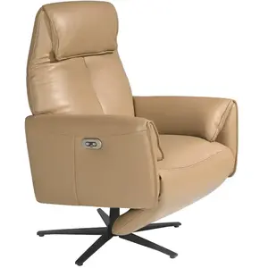 Angel Cerda Fauteuil relax pivotant en cuir Arena 5086C, 79 x 83 x 108 cm. -