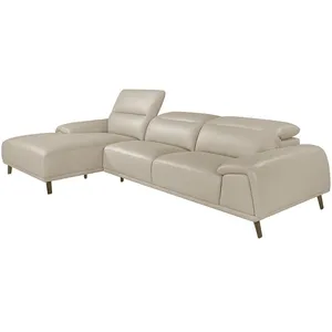 Comparateur de prix : Angel Cerda Chaise longue en cuir de vachette taupe