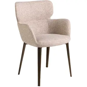 Angel Cerda Chaise en tissu marbré marron pas cher