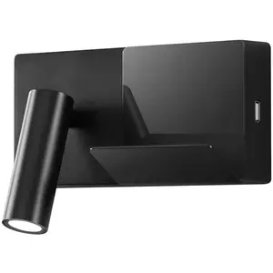 LEDS-C4 E-Lamp Mini applique murale LED noir/noirVendu parluminaire