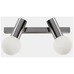 LEDS-C4 Applique murale double salle de bain double LEDS C4 Mist Chrome E14 pas cher