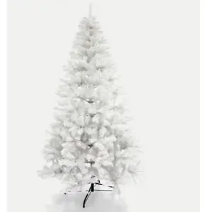 Ofituria Arbre de Noël Blanc, Arbre de Noël enneigé, lumières de Noël en Option, décoration d'arbre de Noël à Votre goût, Arbre de Noël pas cher