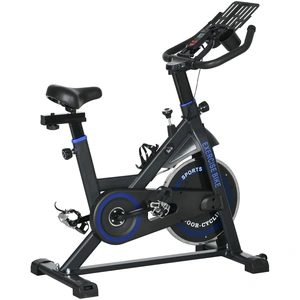 HOMCOM Vélo d'Appartement avec Résistance Réglable Volant d'Inertie 8 ...
