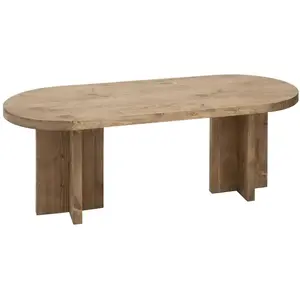 Decowood Table basse en bois de sapin vieilli 120x40cm pas cher