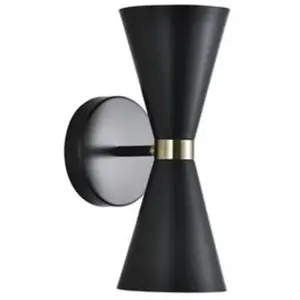 CRISTALRECORD Applique Greta Noire 2xE27 pas cher