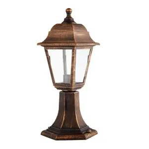 Comparateur de prix : Basil lampe murale d'extérieur 1xe27 old gold ip44 polycarbonate 41.5x...