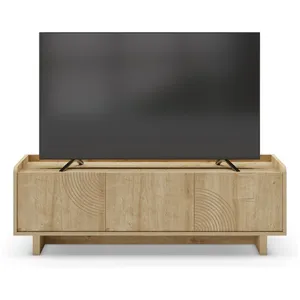 BUT Meuble TV 140 cm DAIRA imitation chêne pas cher