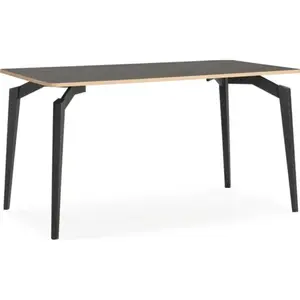 Comparateur de prix : CONCEPT1 Denia 140 x 80 x 77 cm noir / contreplaqué DENIA-T-140-NOIR