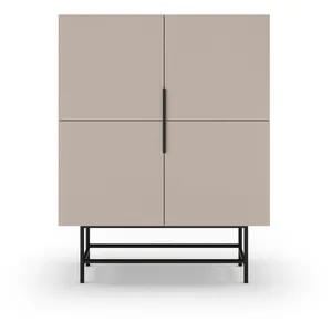 Drawer CONCEPT1 Eldia 4P creme 100 x 40 x h128cm ELDIA-4P-CREME pas cher