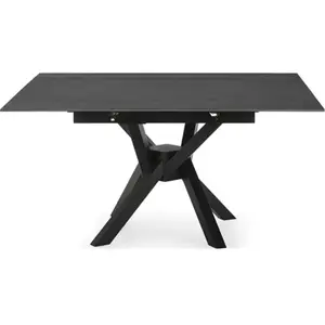 Comparateur de prix : Drawer Table à manger extensible 6 à 8 personnes en céramique et métal 150-20