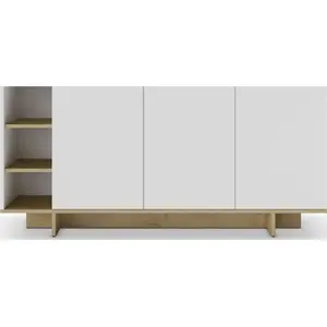 Comparateur de prix : CONCEPT1 Cequoia 3P3N blanc chene 170 x 40 x h80cm CEQUOIA-3P3N-BLANC