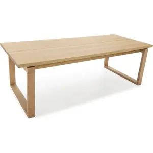 Comparateur de prix : CONCEPT1 Rina 220 x 100 x 76 cm couleur chêne - pied chêne RINA-T-220-...