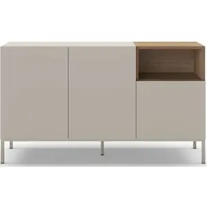 Comparateur de prix : CONCEPT1 Cailin 3T1N creme chene 140 x 42 x h80cm CAILIN-3T1N-CREME