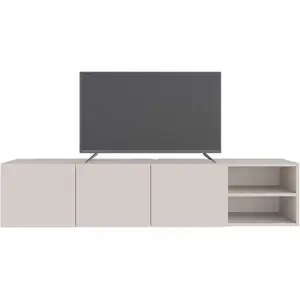 Meuble TV Bas à accrocher 180 cm CONRAD BLANC 180 CM pas cher