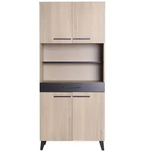 Buffet 4 portes+1 tiroir JENNI coloris ch ne clair pas cher