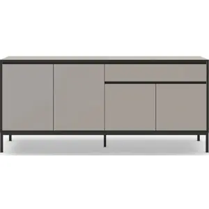 Comparateur de prix : CONCEPT1 Lorenza 4P1T creme noir 180 x 40 x h80cm LORENZA-4P1T-CREME