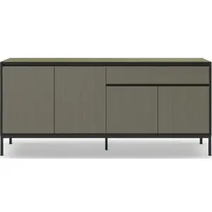 Comparateur de prix : CONCEPT1 Lorenza 4P1T vert noir 180 x 40 x h80cm LORENZA-4P1T-VERT