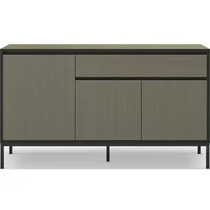 Comparateur de prix : CONCEPT1 Lorenza 3P1T vert noir 140 x 40 x h80cm LORENZA-3P1T-VERT
