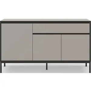 Comparateur de prix : CONCEPT1 Lorenza 3P1T creme noir 140 x 40 x h80cm LORENZA-3P1T-CREME