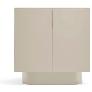 TEULAT Buffet contemporain 2 portes en bois beige IGORIO anthracite