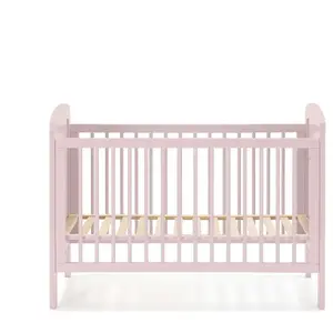 Lit bébé 60x120cm NOA coloris rose pas cher