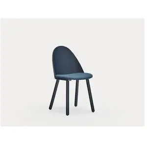 Comparateur de prix : TEULAT Lot de 2 chaises en contreplaqué de frêne peint en bleu marine.