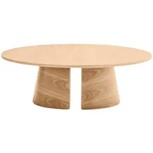 Comparateur de prix : TEULAT Table basse ronde en bois ø110cm - Bois blanchi