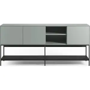 Drawer Buffet 3 portes en bois et métal L180cm - Vert amande pas cher