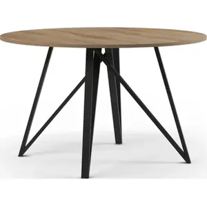 Comparateur de prix : CONCEPT1 Salma 130 x 130 x 75 cm couleur chêne foncé SALMA-T-130-CHENE