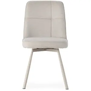 CALICOSY Lot de 4 chaises pivotantes en tissu h85,5 cm - iona pas cher