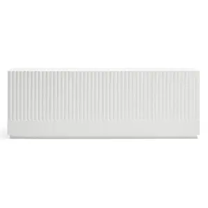 Comparateur de prix : TEULAT Buffet moderne 198cm 4 portes en bois blanc