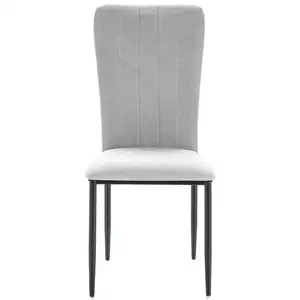 Chaise tissu AURA coloris gris pas cher