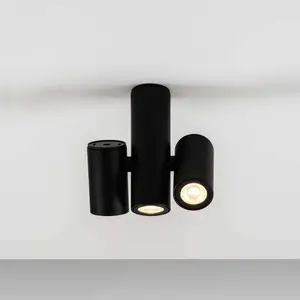 Milan Iluminación Milan Kronn spot pour plafond à 3 lampes noirVendu parluminaire