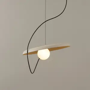 Milan Iluminación Milan Wire Suspension Ø 38 cm couleur vison pas cher