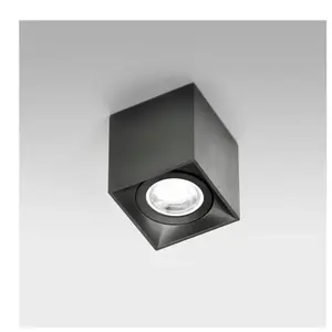Milan Iluminación Milan Dau Spot plafonnier cubique noir