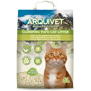 Comparateur de prix : Arquivet Litière pour Chat au Tofu de 6 litres - Agglomérante et absorbante