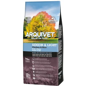 Comparateur de prix : ARQUIVET Arquivet - Senior & Light - Croquettes pour Chiens Adultes - Poulet et Riz - 12 kg - Alimentation Naturelle pour Chiens Plus âgés ou en surpoids - De 7 Ans - Aliments secs pour Chiens