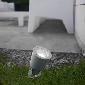 Comparateur de prix : Leds-C4 Hubble Aluminium - Spot extérieur 1 lumière gris IP65, GU10