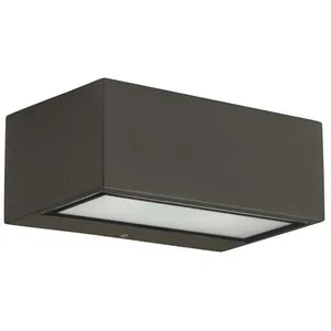 Leds-C4 Nemesis Aluminium - Applique murale extérieure à 1 ampoule marron IP44 pas cher