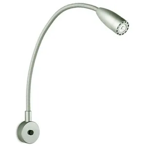 Leds-c4 bed - lampe de lecture led 1 lumière intérieure réglable pour lit mural gris pas cher