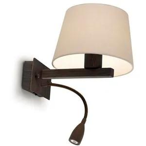 Leds C4 Applique Torino avec liseuse, acier marron vieilli, sans abat jourVendu paramazon