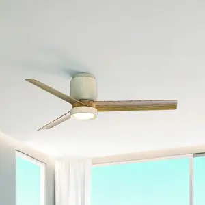 Ventilateur, Ceramica M - Ventilateur Plafonnier Led Design Blanc En Céramique, Mantra pas cher