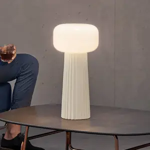 Mantra Iluminación Lampe à poser Faro, verre, plastique, douille E27, blanc pas cher