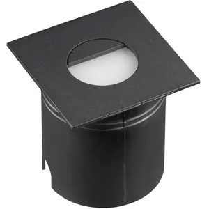Mantra Iluminación Luminaire encastrable LED Aspen, diffuseur, angulaire, noir