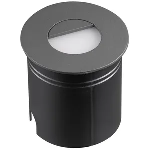 Mantra Iluminación Luminaire encastrable LED Aspen avec diffuseur, rond, gris