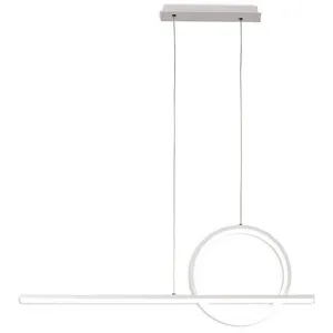 Mantra Iluminación Suspension LED Kitesurf, à 2 lampes, blanc