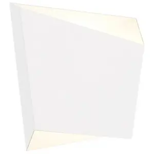Mantra Iluminación Applique murale Asimetric en acier, blanc pas cher