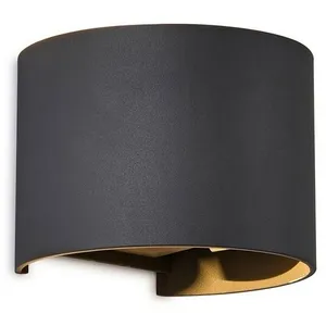Mantra Iluminación Applique extérieur LED Davos ronde, gris foncé pas cher