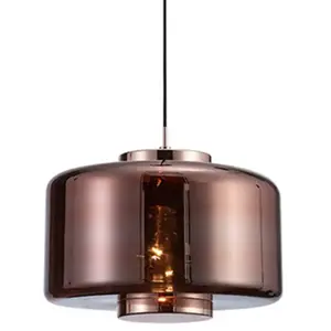 Mantra Iluminación Suspension Jarras en verre Ø 40 cm, cuivre